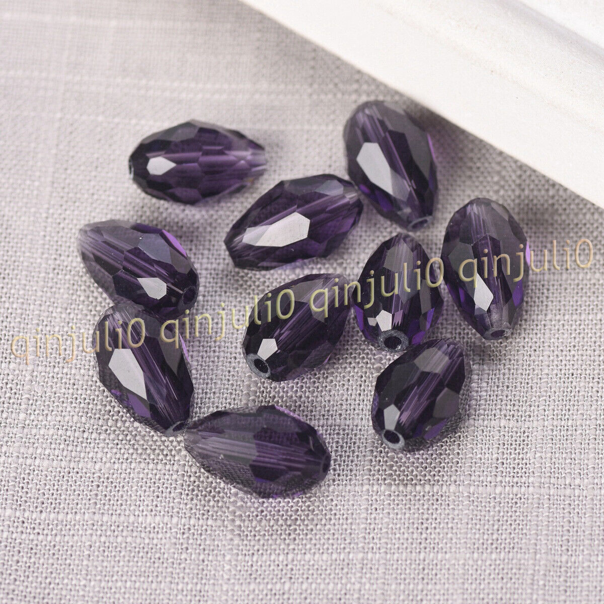 Wholesale 30pcs Faceted 8x12mm Teardrop Crystal Glass Loose Beads Jewelry Making - Picture 26 of 60