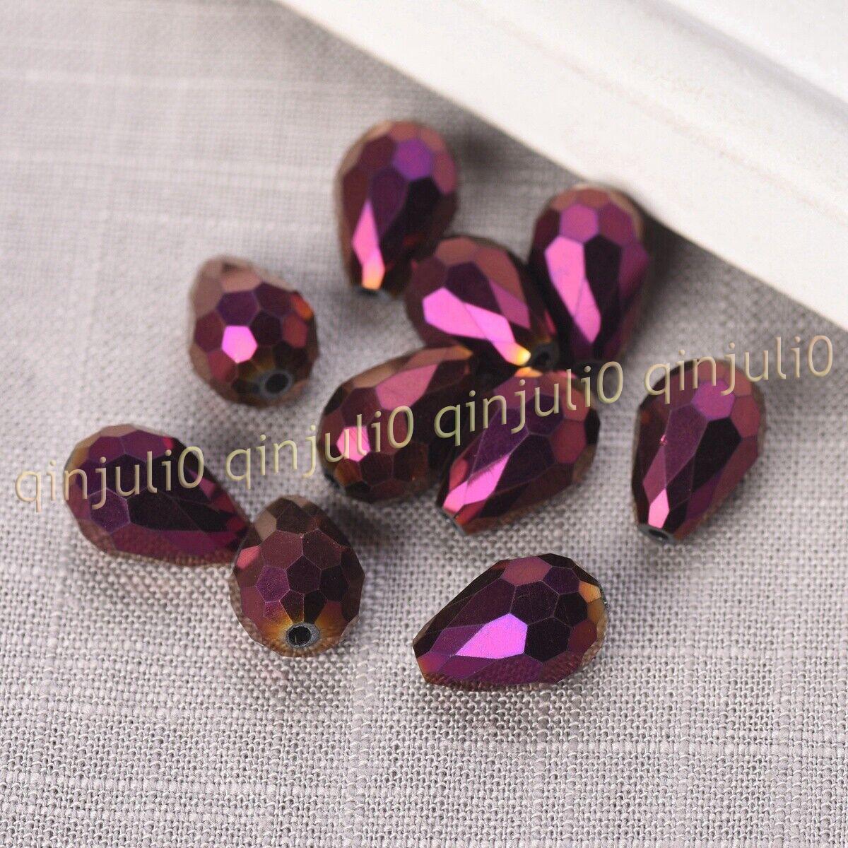 Wholesale 30pcs Faceted 8x12mm Teardrop Crystal Glass Loose Beads Jewelry Making - Picture 28 of 60