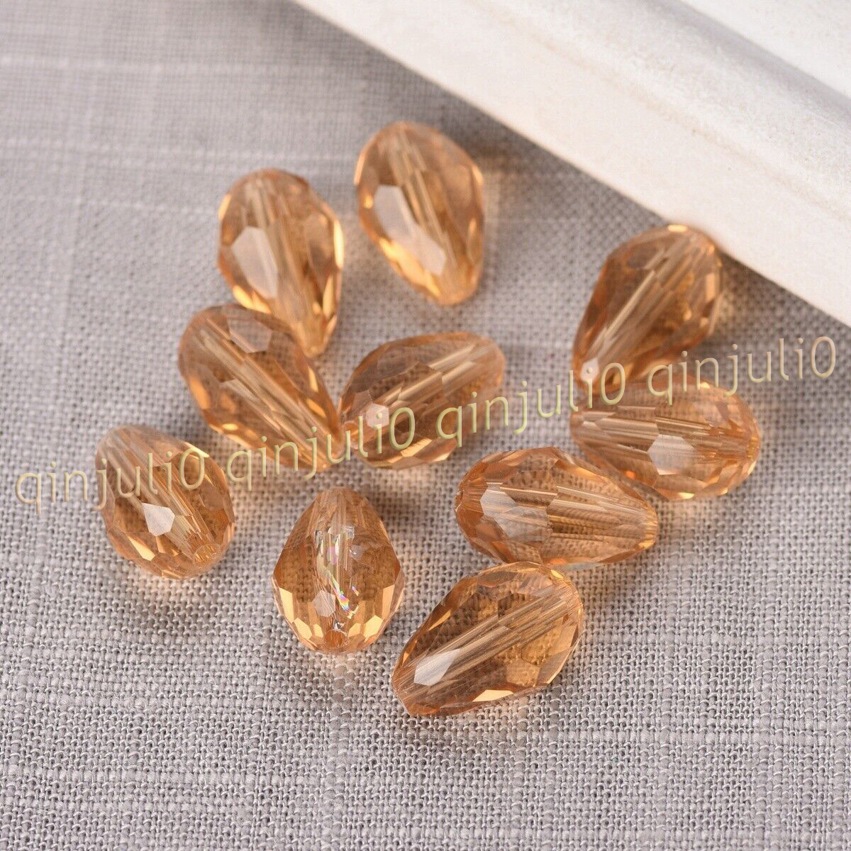Wholesale 30pcs Faceted 8x12mm Teardrop Crystal Glass Loose Beads Jewelry Making - Picture 29 of 60