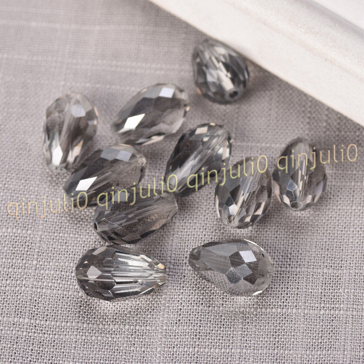 Wholesale 30pcs Faceted 8x12mm Teardrop Crystal Glass Loose Beads Jewelry Making - Picture 32 of 60