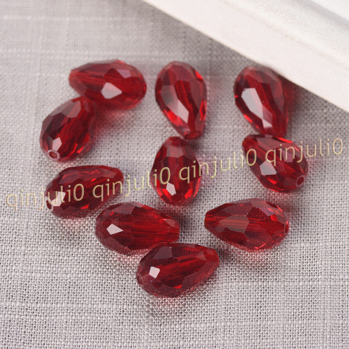 Wholesale 30pcs Faceted 8x12mm Teardrop Crystal Glass Loose Beads Jewelry Making - Picture 34 of 60