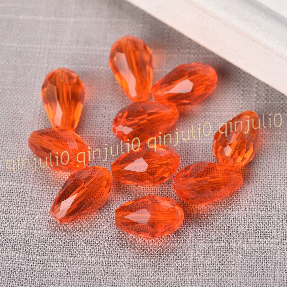 Wholesale 30pcs Faceted 8x12mm Teardrop Crystal Glass Loose Beads Jewelry Making - Picture 35 of 60