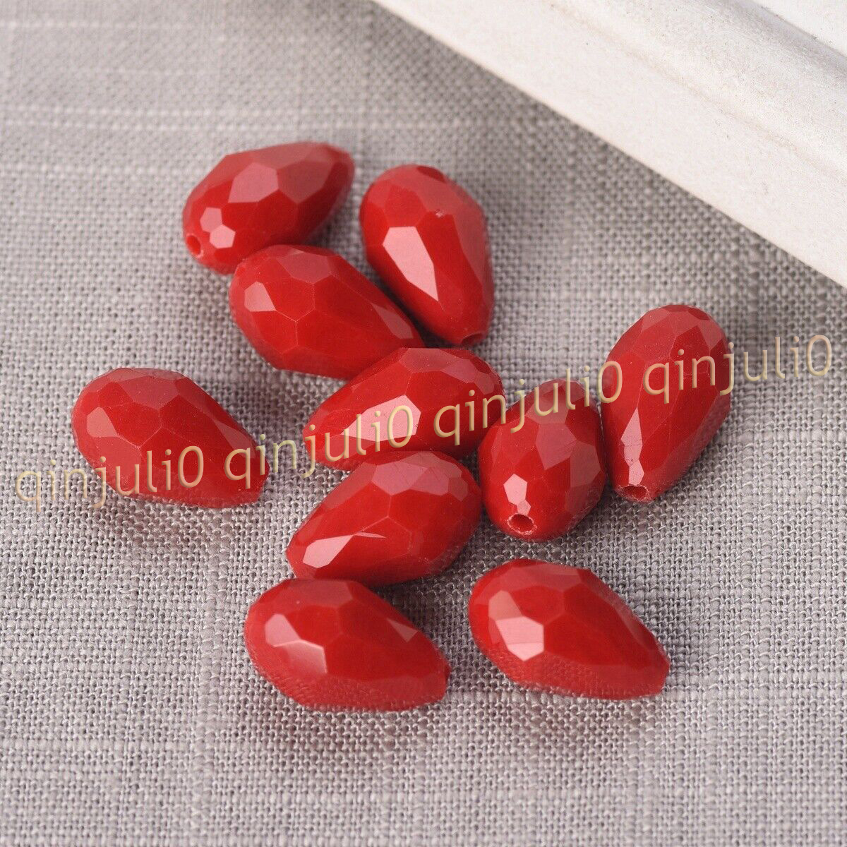 Wholesale 30pcs Faceted 8x12mm Teardrop Crystal Glass Loose Beads Jewelry Making - Picture 36 of 60