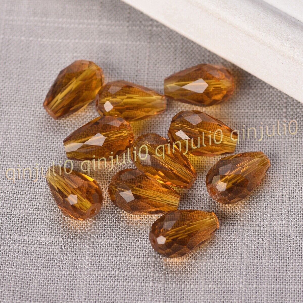 Wholesale 30pcs Faceted 8x12mm Teardrop Crystal Glass Loose Beads Jewelry Making - Picture 38 of 60