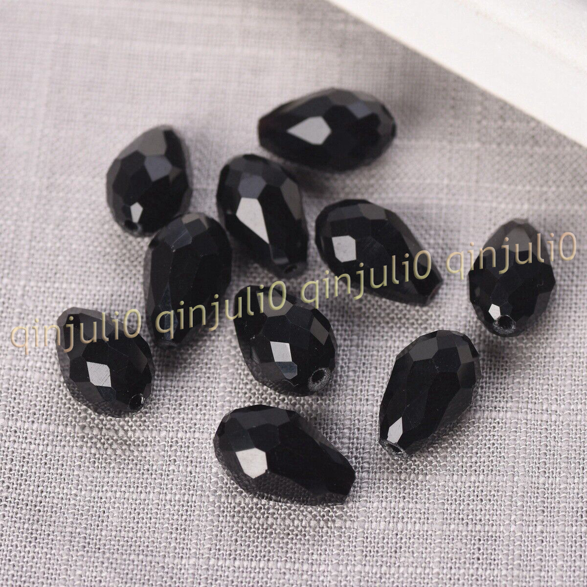 Wholesale 30pcs Faceted 8x12mm Teardrop Crystal Glass Loose Beads Jewelry Making - Picture 41 of 60