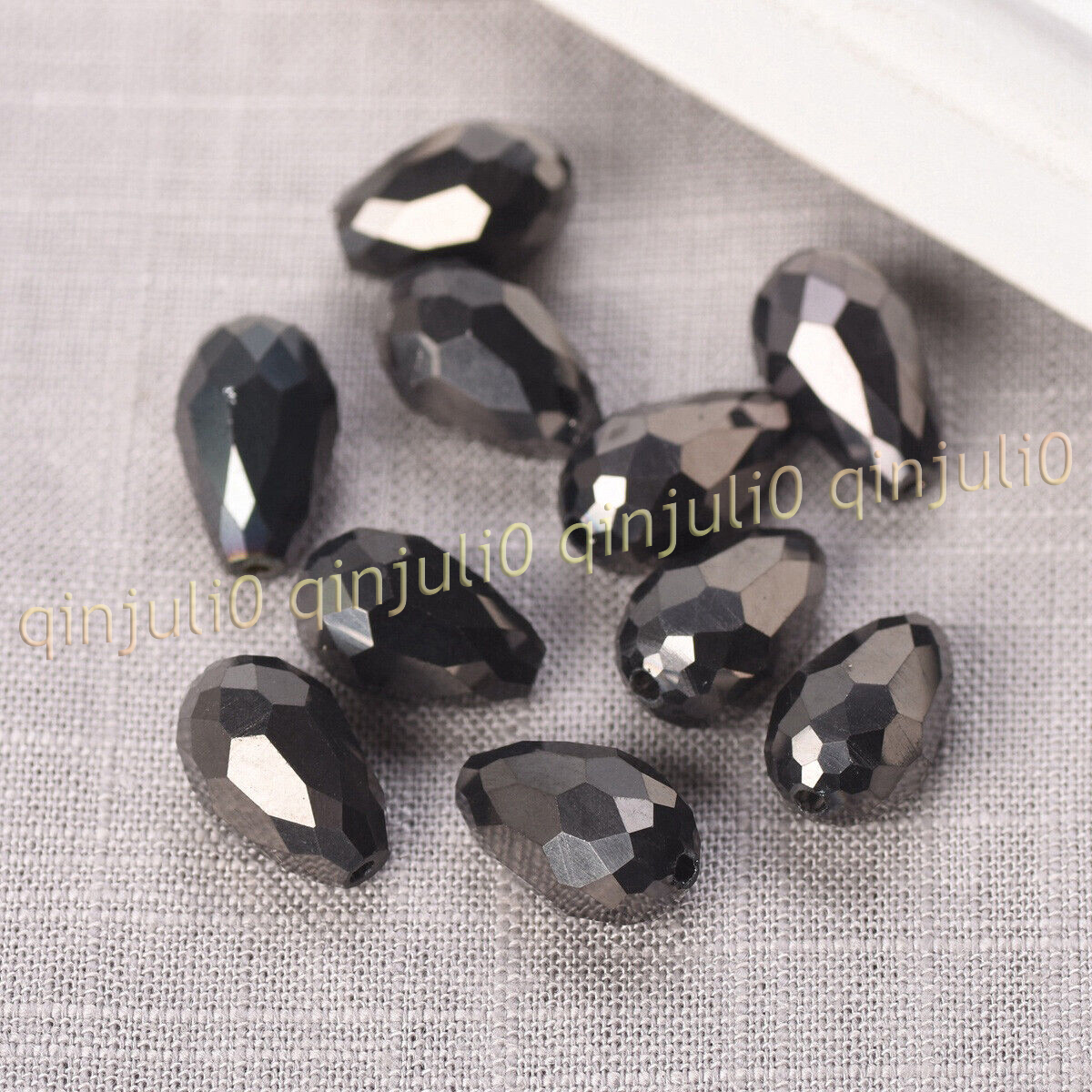 Wholesale 30pcs Faceted 8x12mm Teardrop Crystal Glass Loose Beads Jewelry Making - Picture 42 of 60