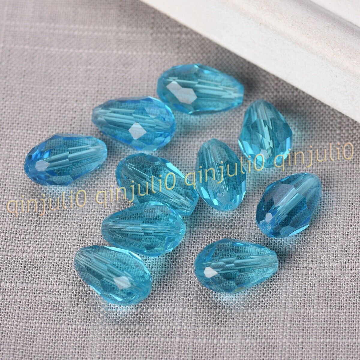 Wholesale 30pcs Faceted 8x12mm Teardrop Crystal Glass Loose Beads Jewelry Making - Picture 47 of 60