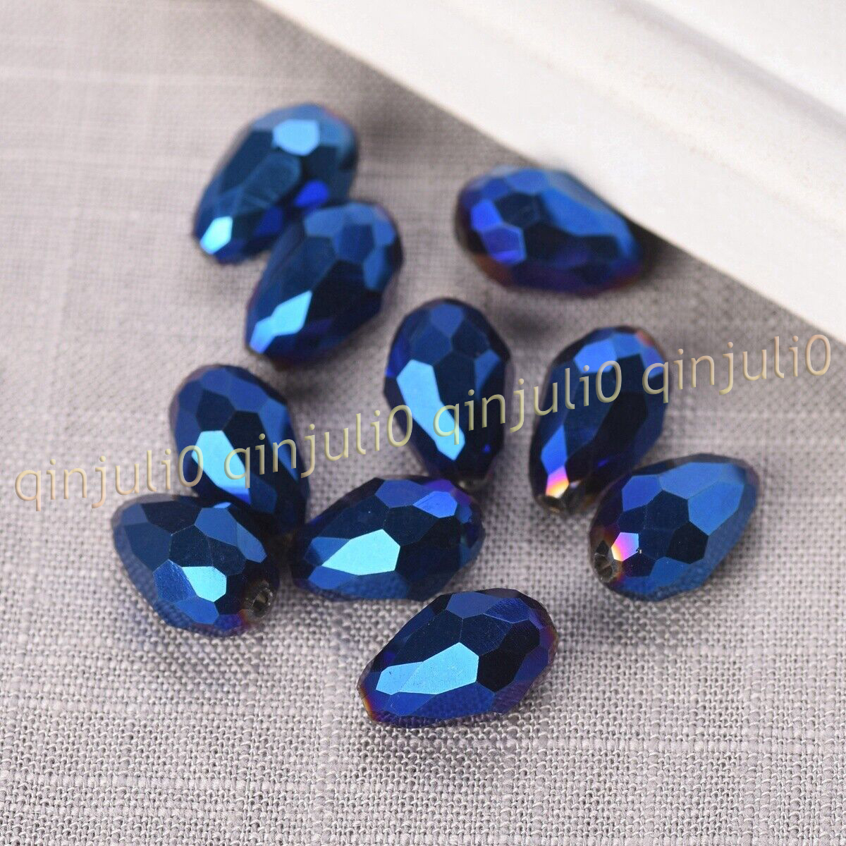 Wholesale 30pcs Faceted 8x12mm Teardrop Crystal Glass Loose Beads Jewelry Making - Picture 48 of 60