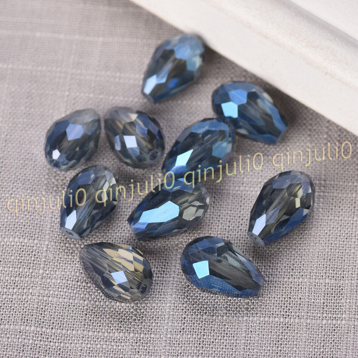 Wholesale 30pcs Faceted 8x12mm Teardrop Crystal Glass Loose Beads Jewelry Making - Picture 49 of 60
