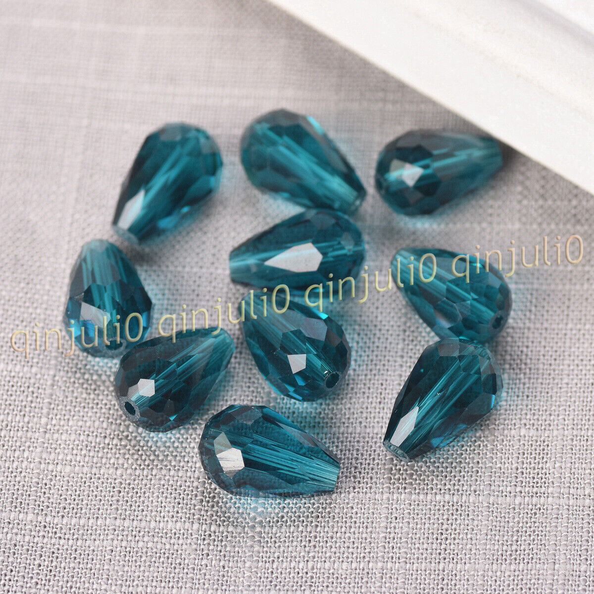 Wholesale 30pcs Faceted 8x12mm Teardrop Crystal Glass Loose Beads Jewelry Making - Picture 50 of 60