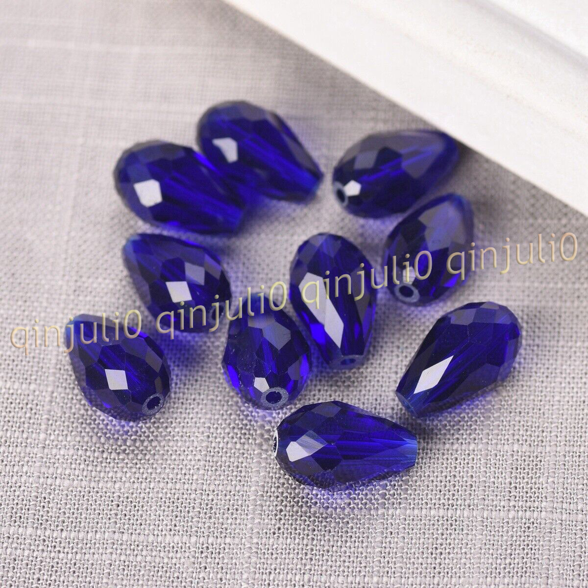 Wholesale 30pcs Faceted 8x12mm Teardrop Crystal Glass Loose Beads Jewelry Making - Picture 54 of 60
