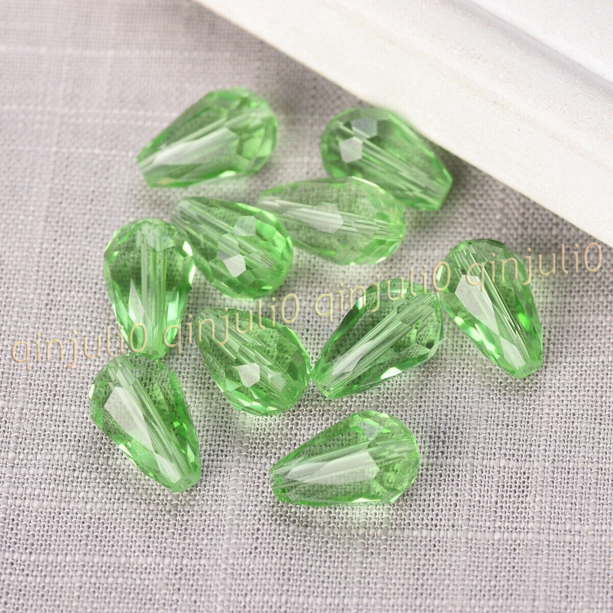 Wholesale 30pcs Faceted 8x12mm Teardrop Crystal Glass Loose Beads Jewelry Making - Picture 56 of 60
