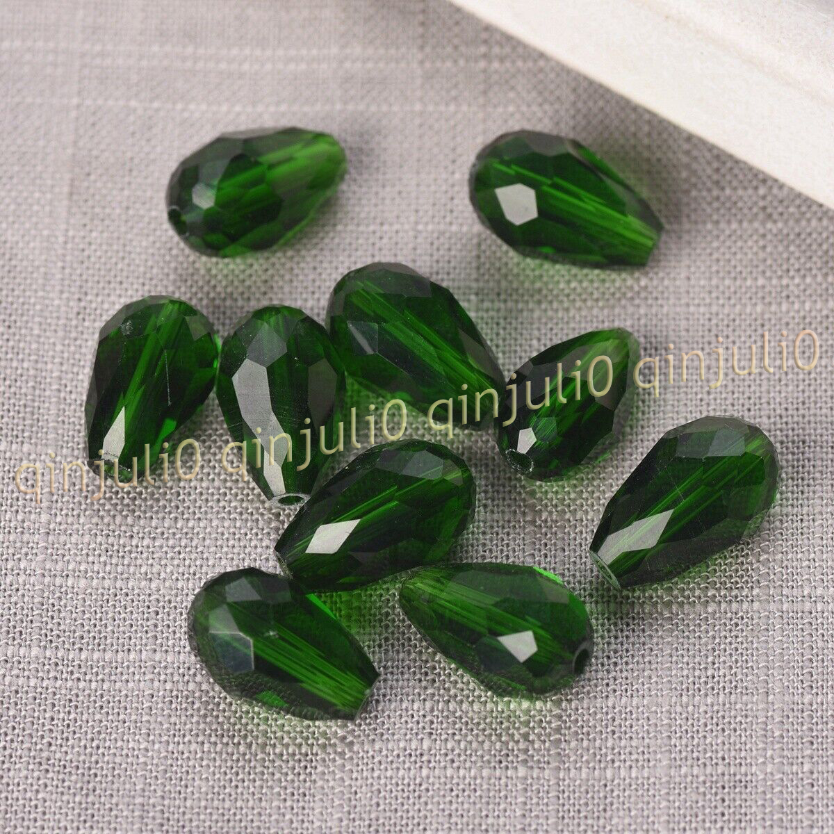 Wholesale 30pcs Faceted 8x12mm Teardrop Crystal Glass Loose Beads Jewelry Making - Picture 57 of 60
