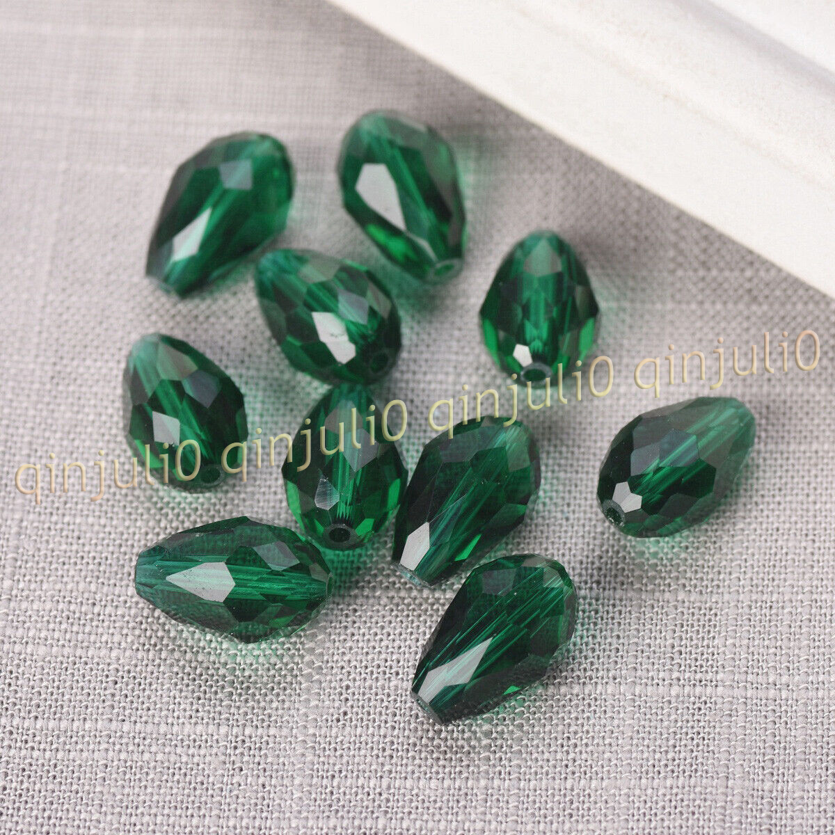 Wholesale 30pcs Faceted 8x12mm Teardrop Crystal Glass Loose Beads Jewelry Making - Picture 60 of 60