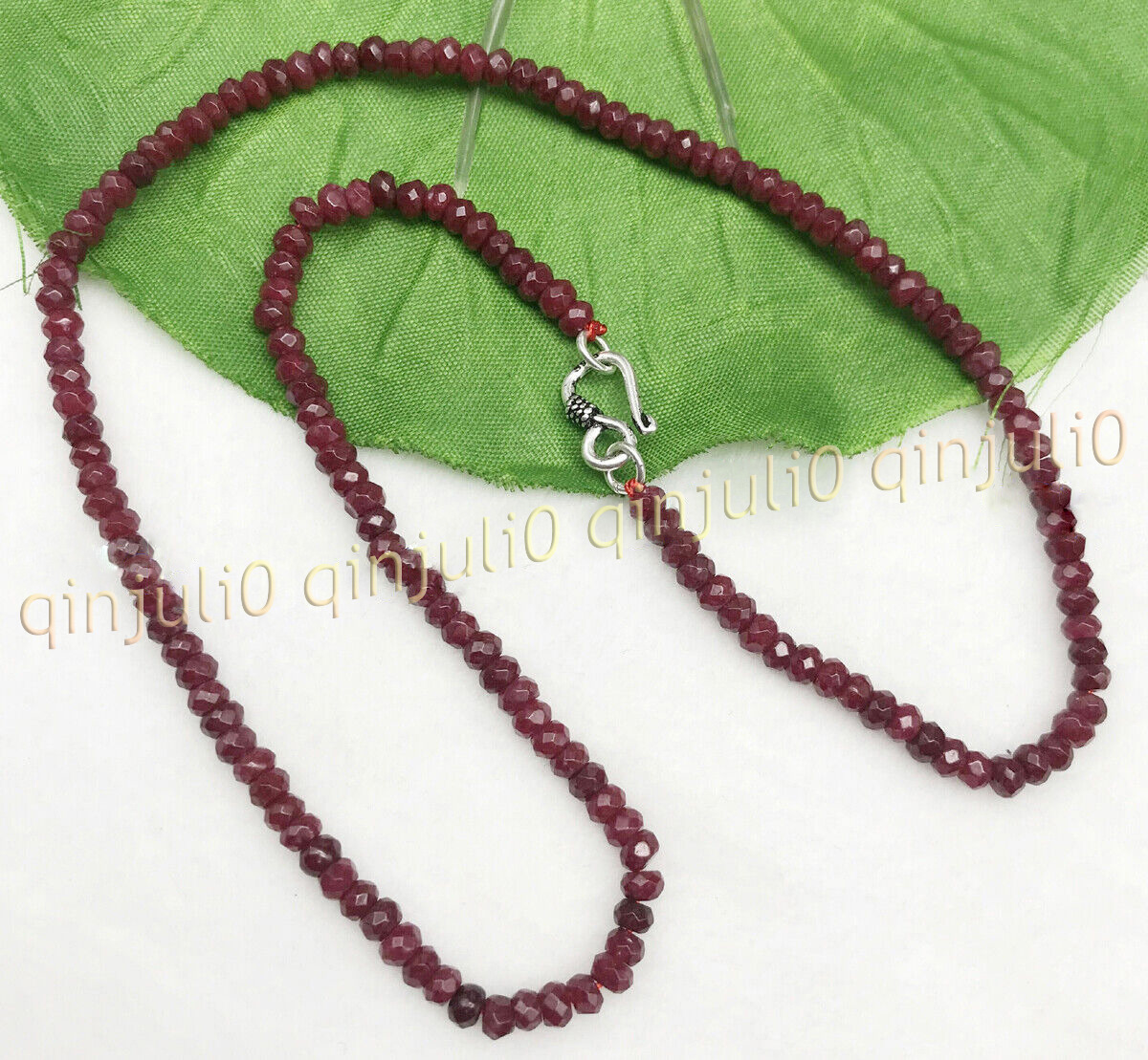 Multicolor 2x4mm Faceted Assorted Gemstones Jade Rondelle Beads Necklace 16-36'' - Picture 15 of 100