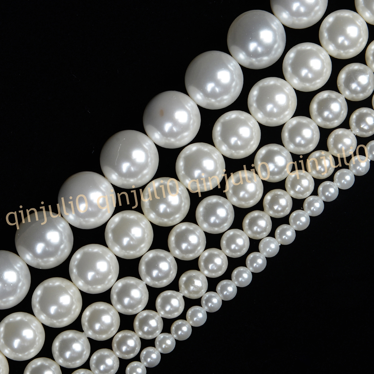 Wholesale Multicolor South Sea Shell Pearl Round Loose Beads 15'' Strand 4-20mm - Picture 13 of 147