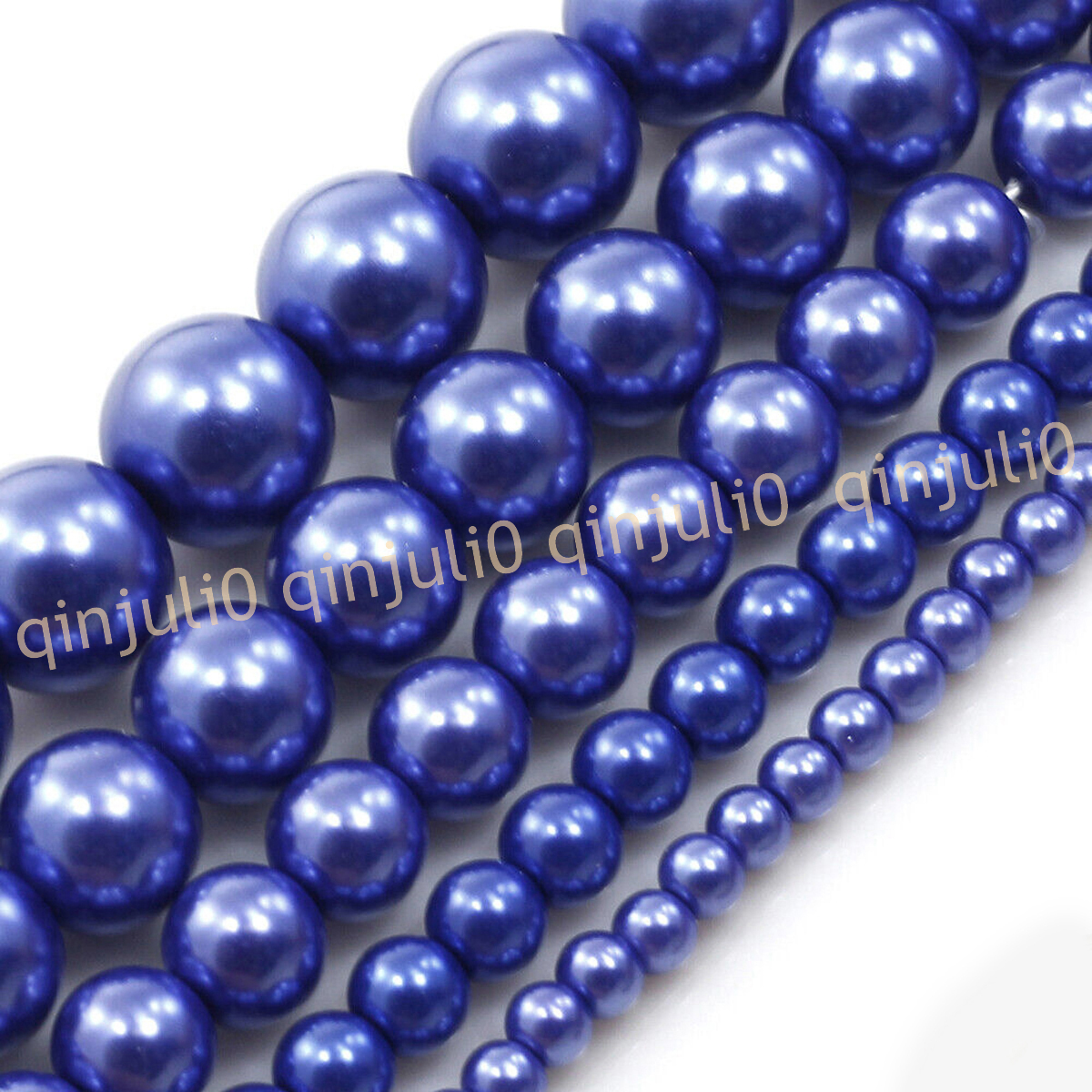 Wholesale Multicolor South Sea Shell Pearl Round Loose Beads 15'' Strand 4-20mm - Picture 18 of 147