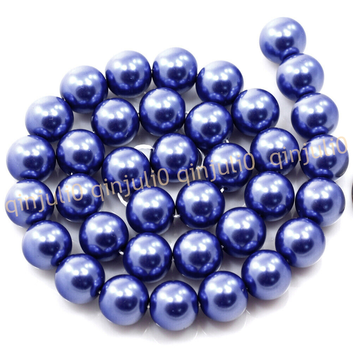 Wholesale Multicolor South Sea Shell Pearl Round Loose Beads 15'' Strand 4-20mm - Picture 22 of 147