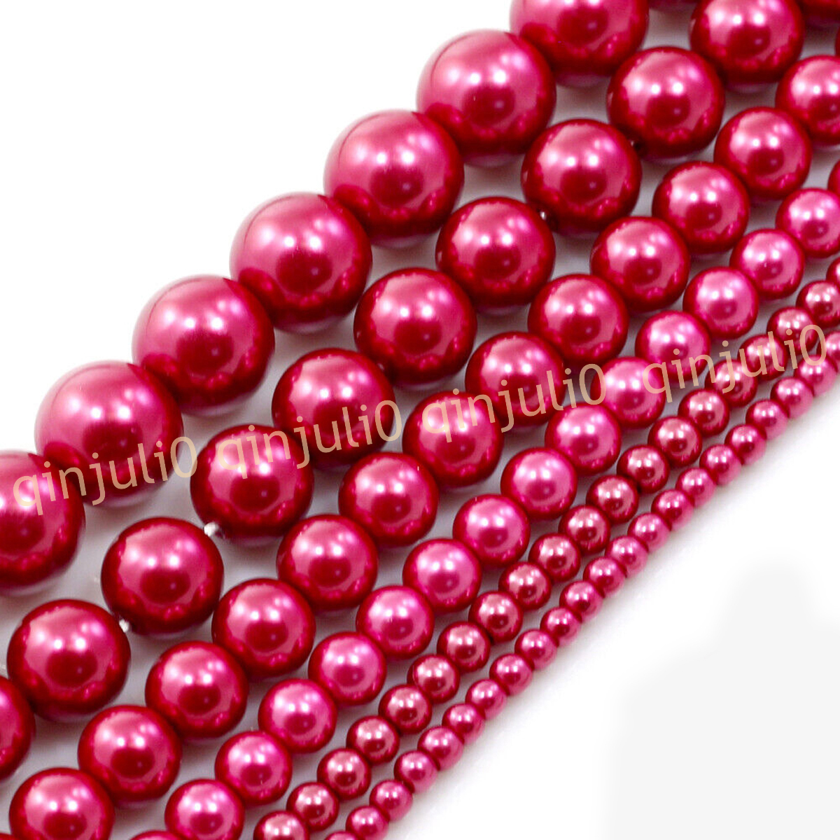 Wholesale Multicolor South Sea Shell Pearl Round Loose Beads 15'' Strand 4-20mm - Picture 23 of 147
