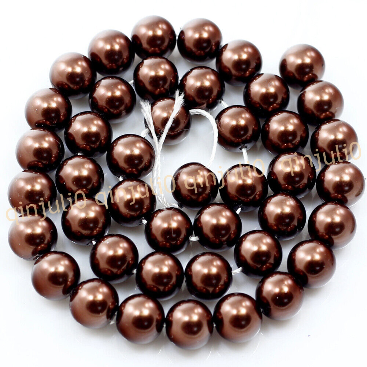 Wholesale Multicolor South Sea Shell Pearl Round Loose Beads 15'' Strand 4-20mm - Picture 31 of 147
