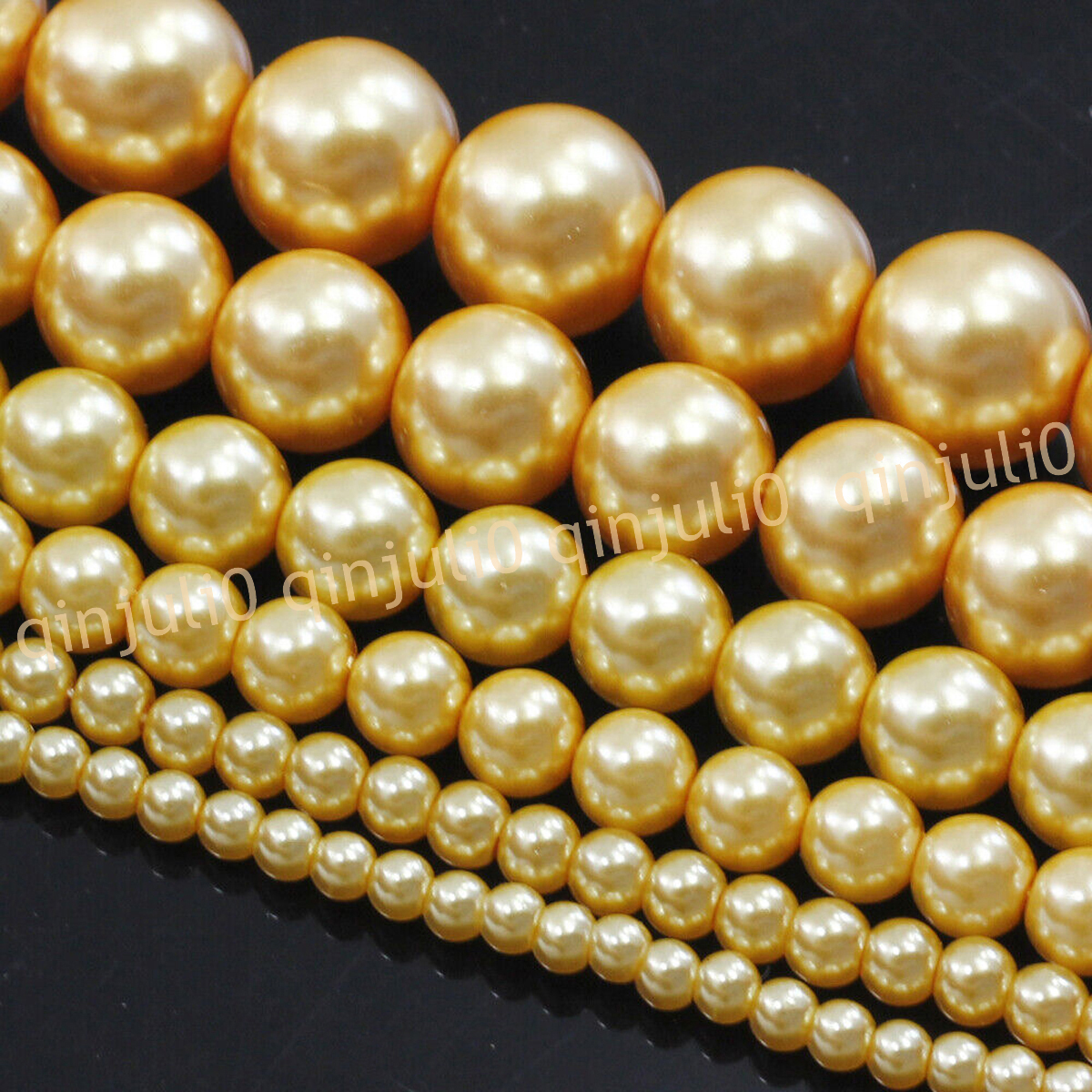 Wholesale Multicolor South Sea Shell Pearl Round Loose Beads 15'' Strand 4-20mm - Picture 33 of 147