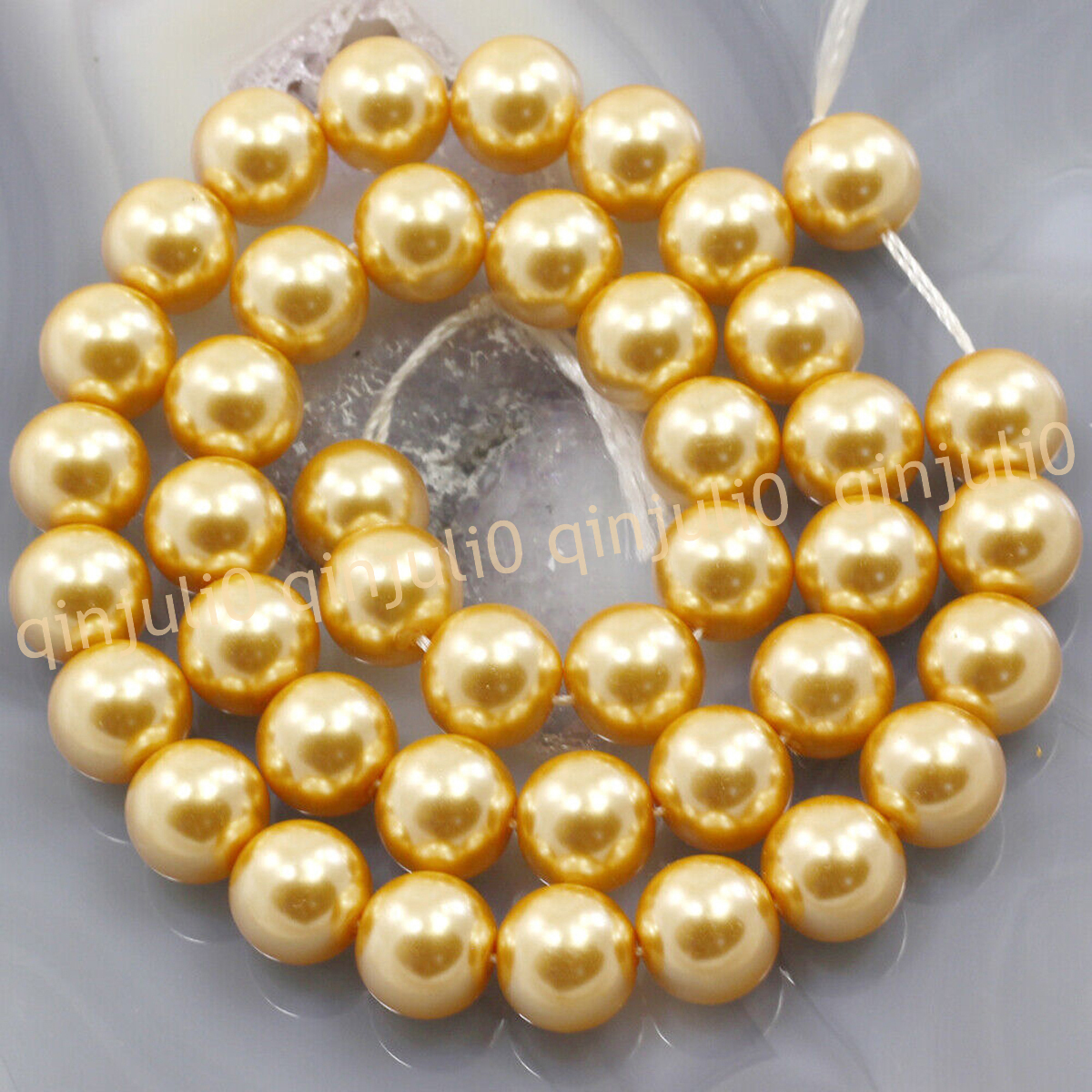 Wholesale Multicolor South Sea Shell Pearl Round Loose Beads 15'' Strand 4-20mm - Picture 37 of 147