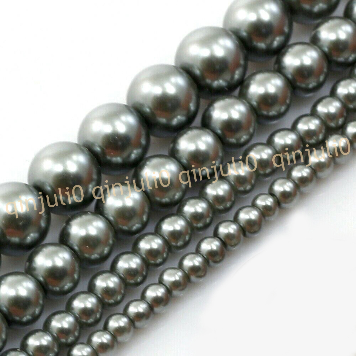 Wholesale Multicolor South Sea Shell Pearl Round Loose Beads 15'' Strand 4-20mm - Picture 38 of 147