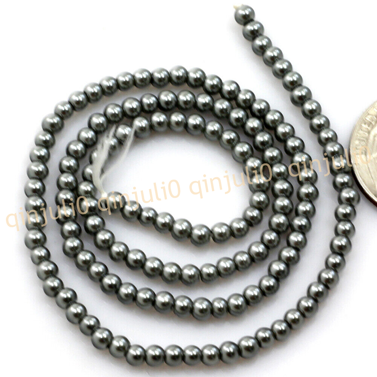 Wholesale Multicolor South Sea Shell Pearl Round Loose Beads 15'' Strand 4-20mm - Picture 39 of 147