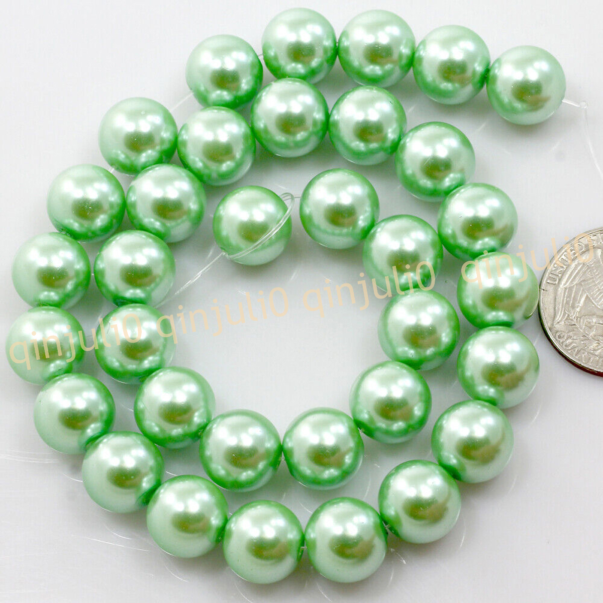 Wholesale Multicolor South Sea Shell Pearl Round Loose Beads 15'' Strand 4-20mm - Picture 47 of 147