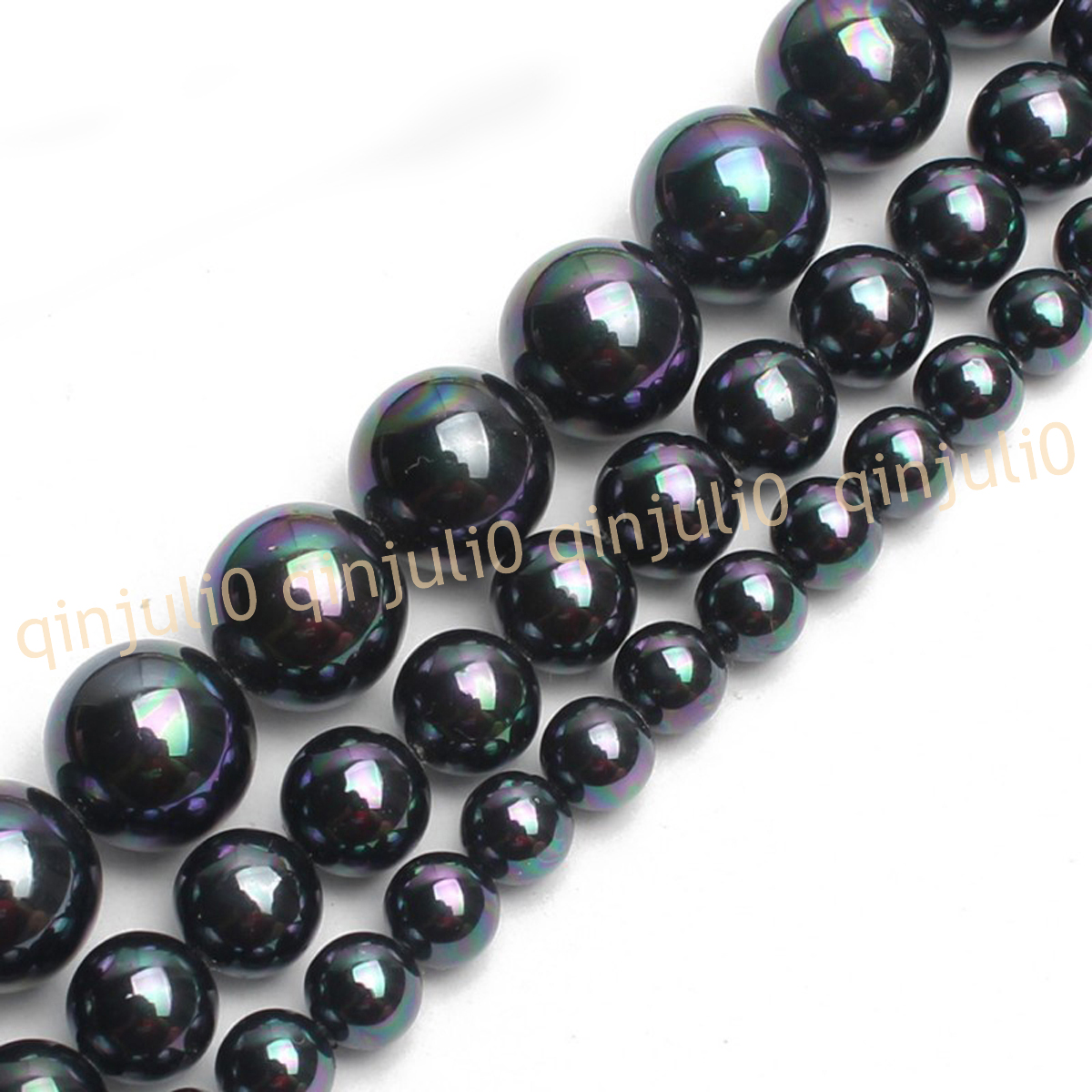 Wholesale Multicolor South Sea Shell Pearl Round Loose Beads 15'' Strand 4-20mm - Picture 53 of 147