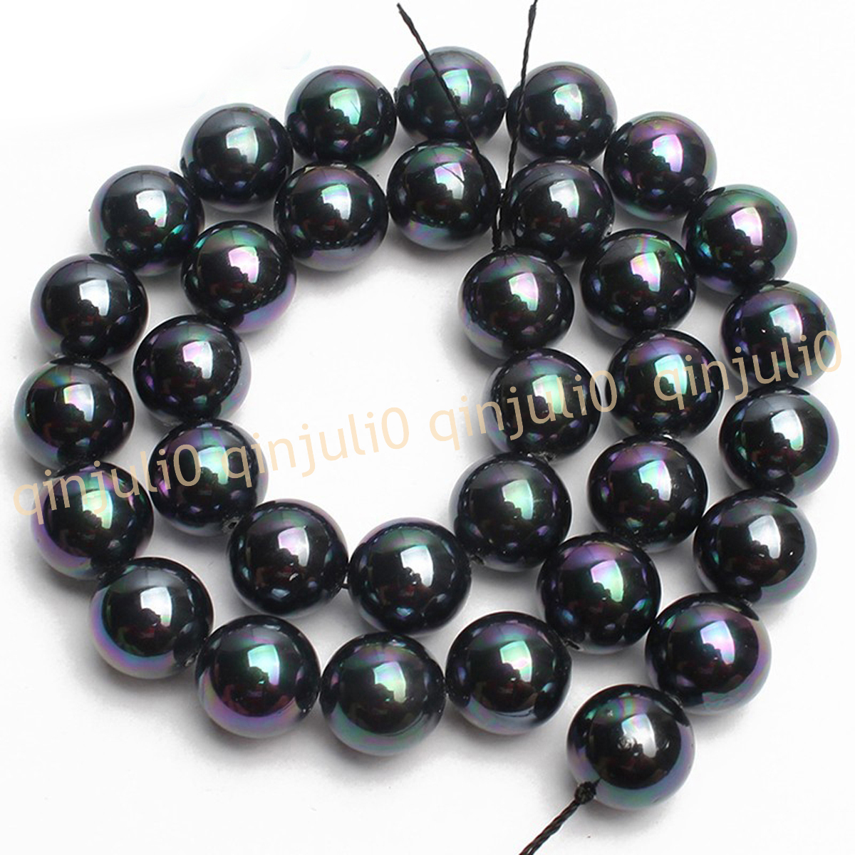 Wholesale Multicolor South Sea Shell Pearl Round Loose Beads 15'' Strand 4-20mm - Picture 54 of 147