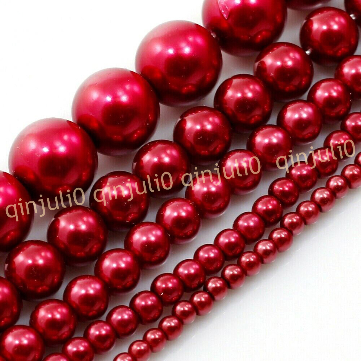 Wholesale Multicolor South Sea Shell Pearl Round Loose Beads 15'' Strand 4-20mm - Picture 62 of 147