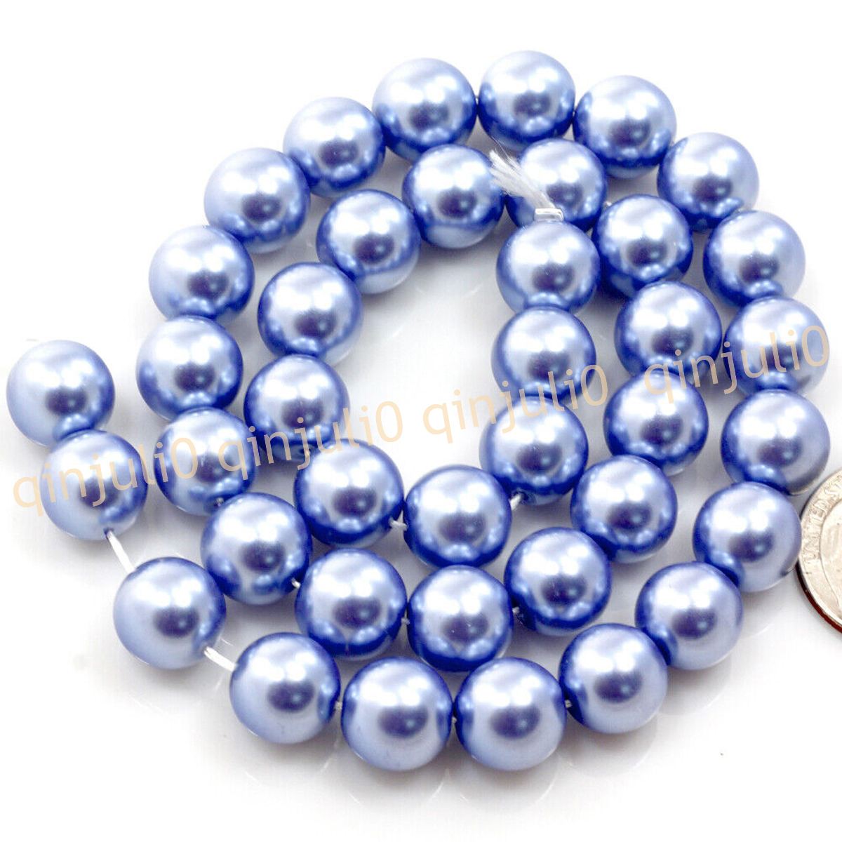 Wholesale Multicolor South Sea Shell Pearl Round Loose Beads 15'' Strand 4-20mm - Picture 71 of 147