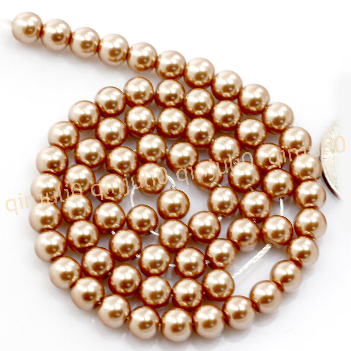 Wholesale Multicolor South Sea Shell Pearl Round Loose Beads 15'' Strand 4-20mm - Picture 79 of 147