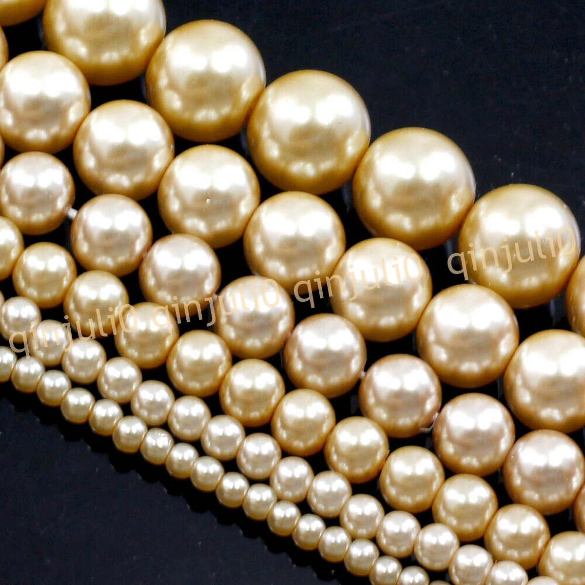 Wholesale Multicolor South Sea Shell Pearl Round Loose Beads 15'' Strand 4-20mm - Picture 83 of 147