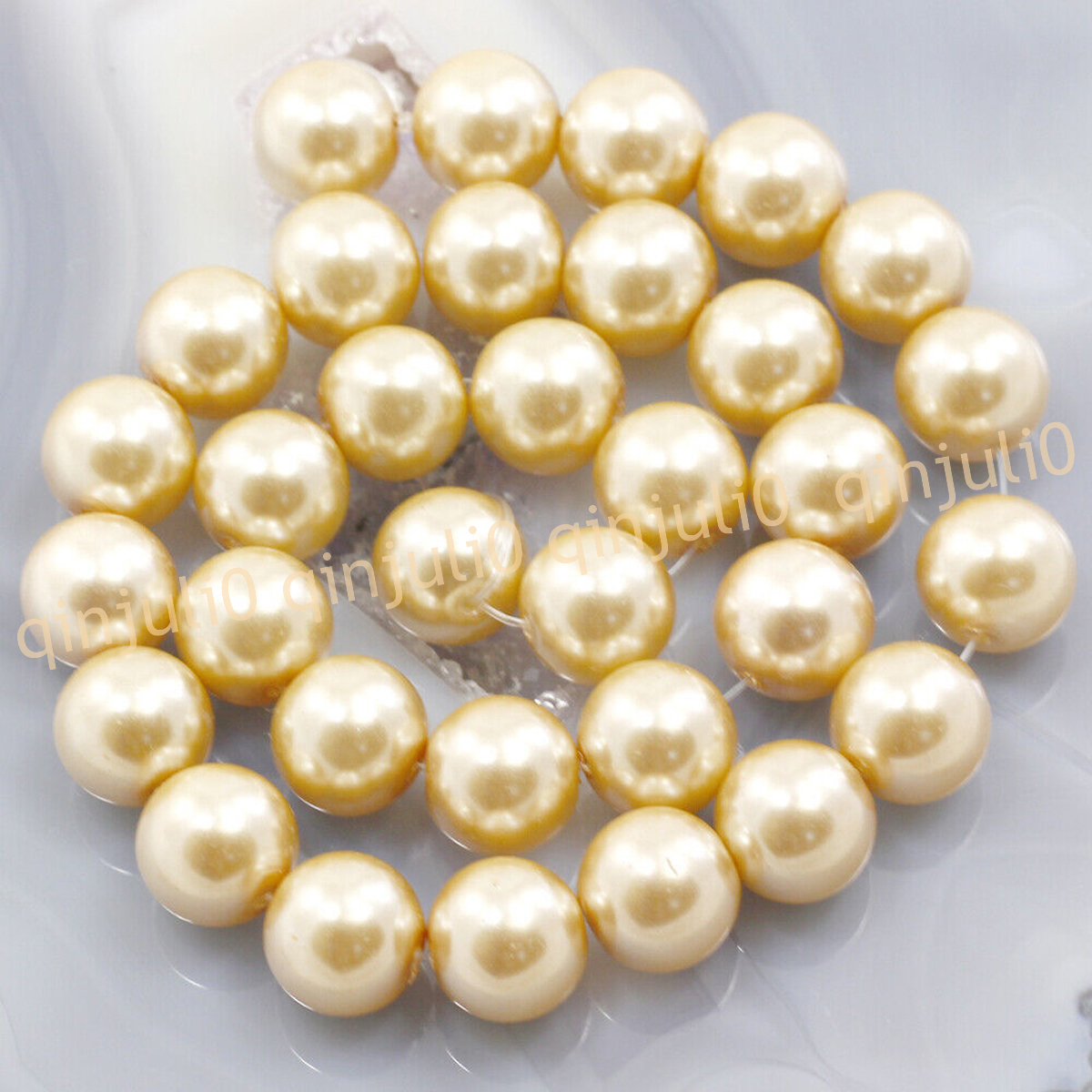 Wholesale Multicolor South Sea Shell Pearl Round Loose Beads 15'' Strand 4-20mm - Picture 87 of 147