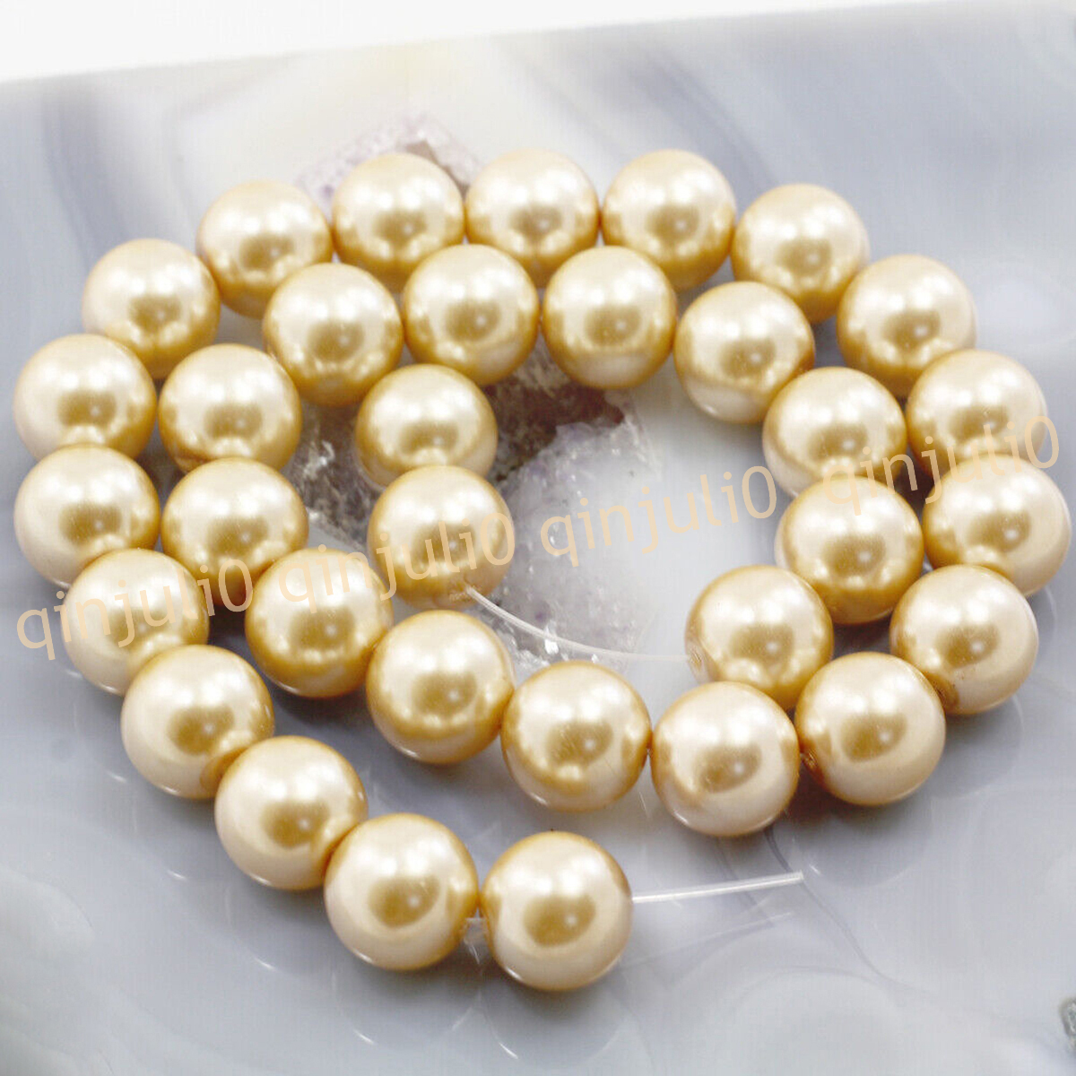 Wholesale Multicolor South Sea Shell Pearl Round Loose Beads 15'' Strand 4-20mm - Picture 86 of 147