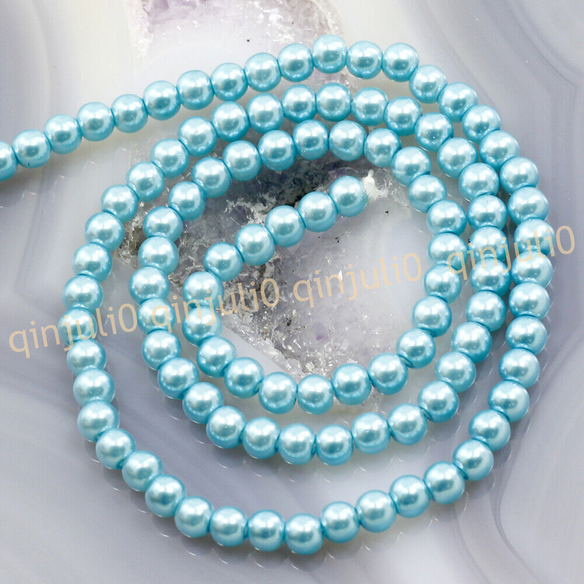 Wholesale Multicolor South Sea Shell Pearl Round Loose Beads 15'' Strand 4-20mm - Picture 89 of 147