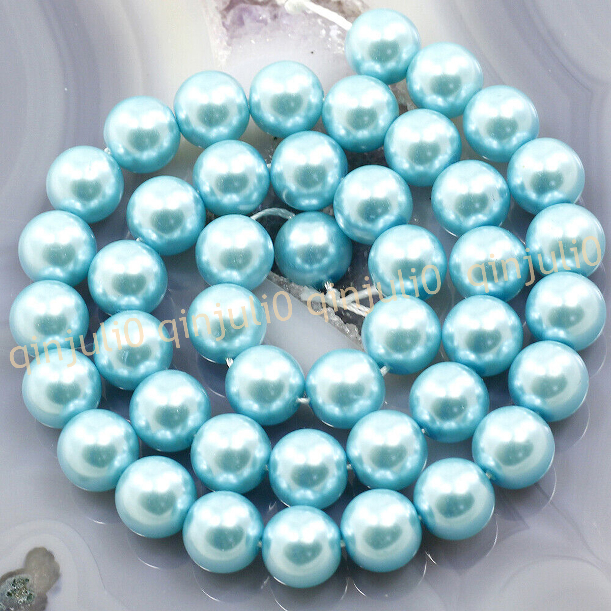 Wholesale Multicolor South Sea Shell Pearl Round Loose Beads 15'' Strand 4-20mm - Picture 91 of 147