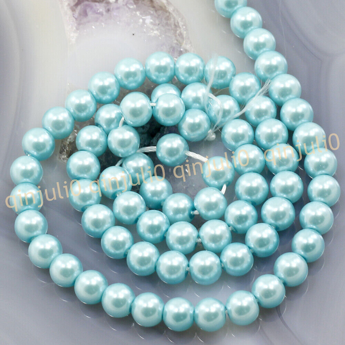 Wholesale Multicolor South Sea Shell Pearl Round Loose Beads 15'' Strand 4-20mm - Picture 90 of 147