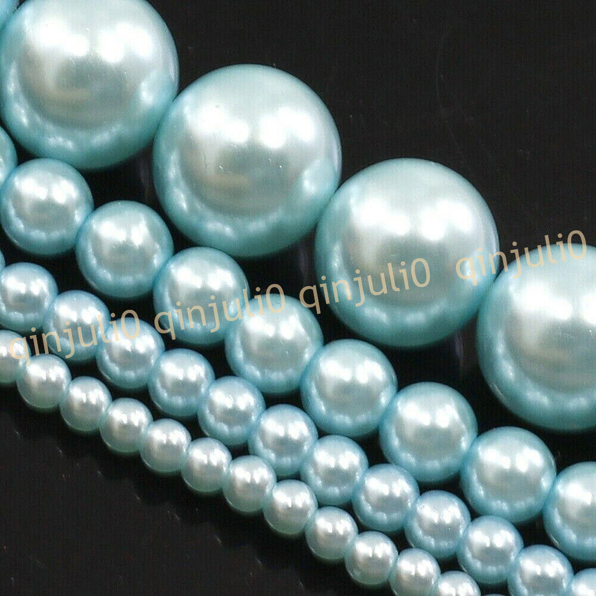Wholesale Multicolor South Sea Shell Pearl Round Loose Beads 15'' Strand 4-20mm - Picture 93 of 147