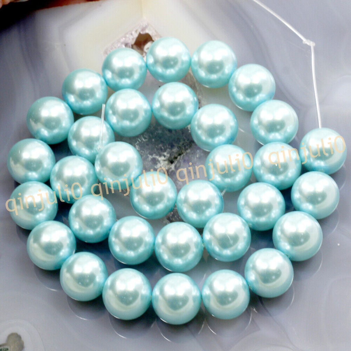 Wholesale Multicolor South Sea Shell Pearl Round Loose Beads 15'' Strand 4-20mm - Picture 97 of 147