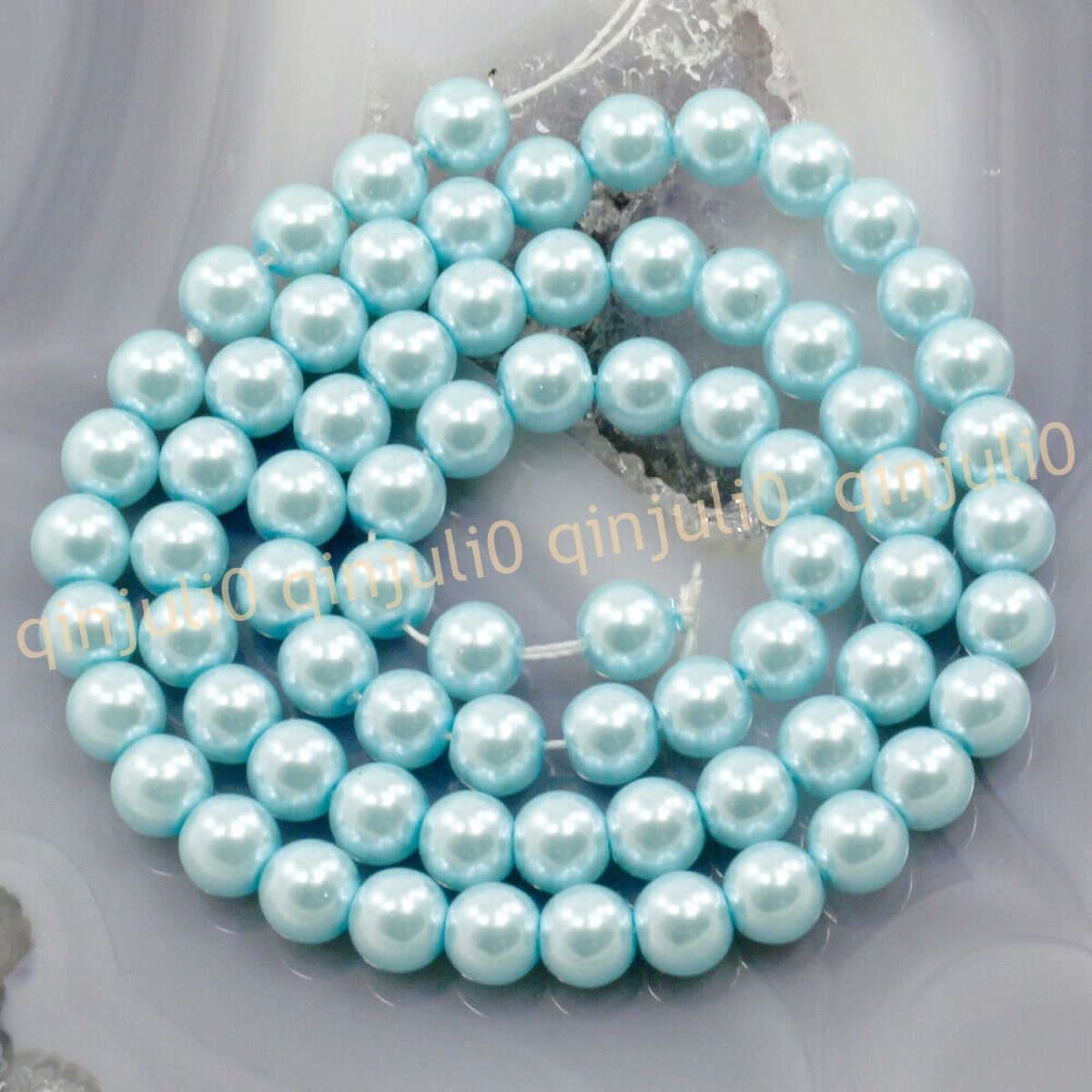 Wholesale Multicolor South Sea Shell Pearl Round Loose Beads 15'' Strand 4-20mm - Picture 95 of 147