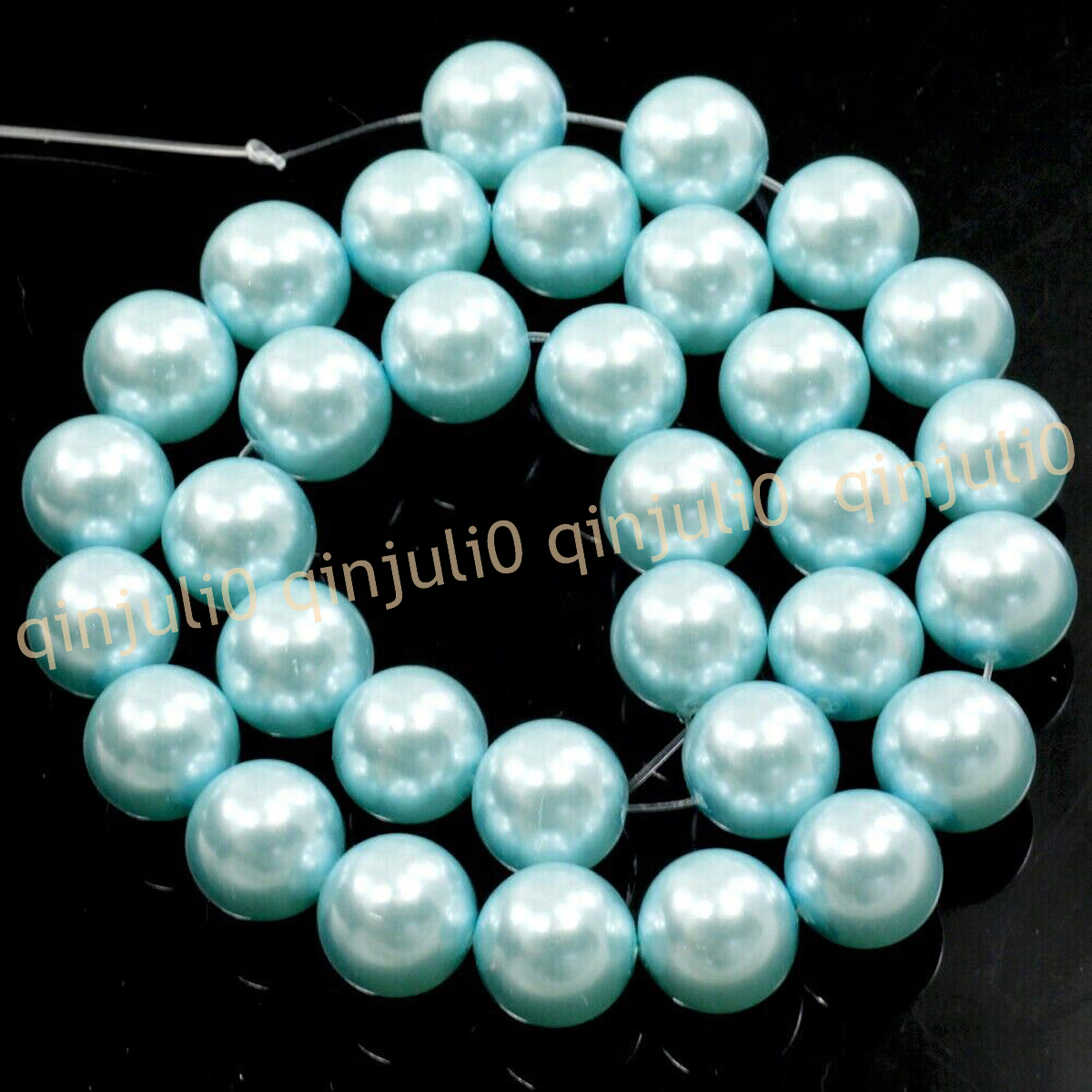 Wholesale Multicolor South Sea Shell Pearl Round Loose Beads 15'' Strand 4-20mm - Picture 96 of 147
