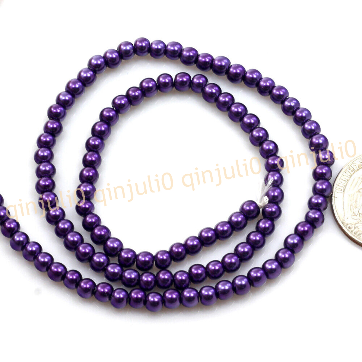 Wholesale Multicolor South Sea Shell Pearl Round Loose Beads 15'' Strand 4-20mm - Picture 99 of 147