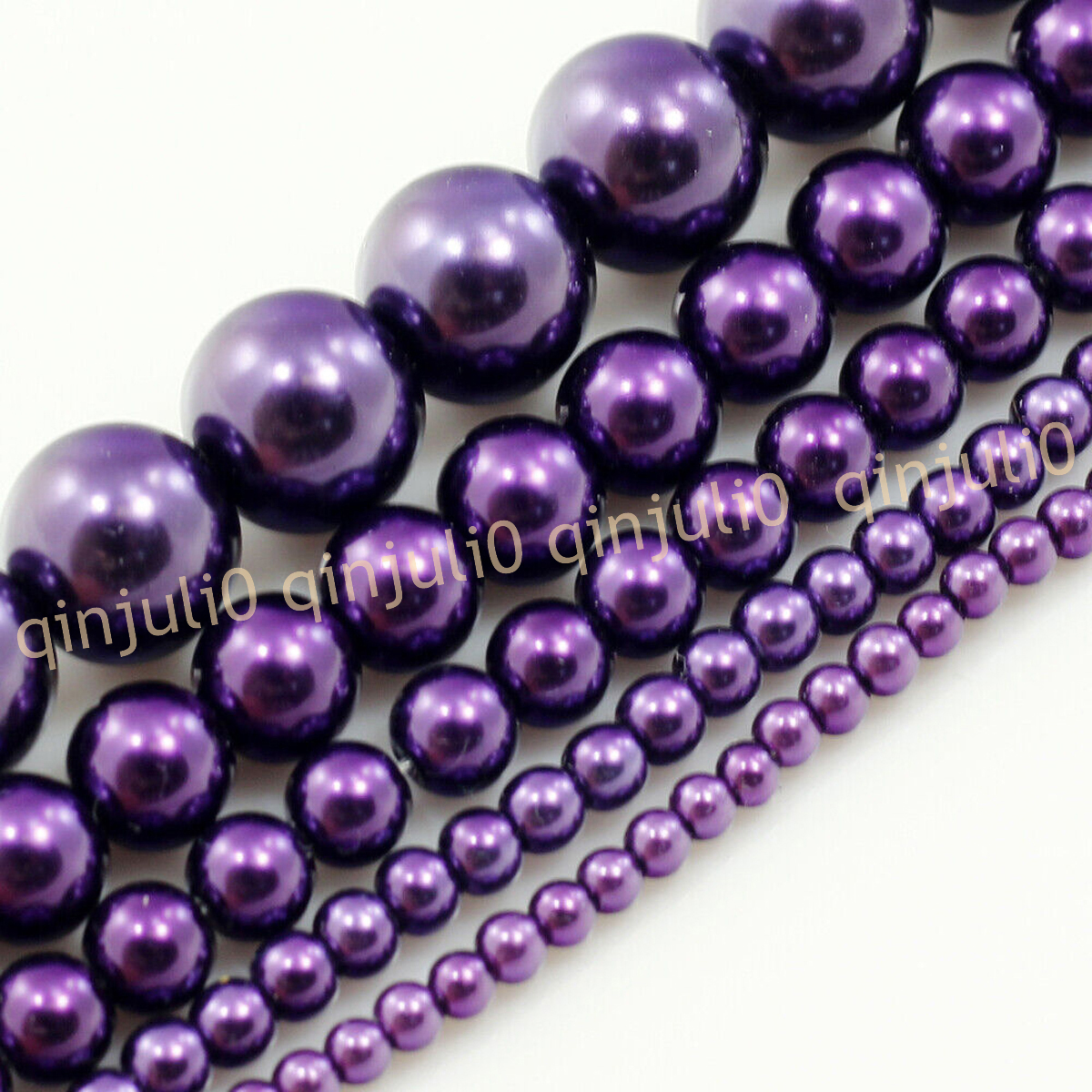 Wholesale Multicolor South Sea Shell Pearl Round Loose Beads 15'' Strand 4-20mm - Picture 98 of 147