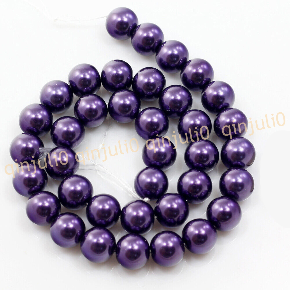 Wholesale Multicolor South Sea Shell Pearl Round Loose Beads 15'' Strand 4-20mm - Picture 102 of 147