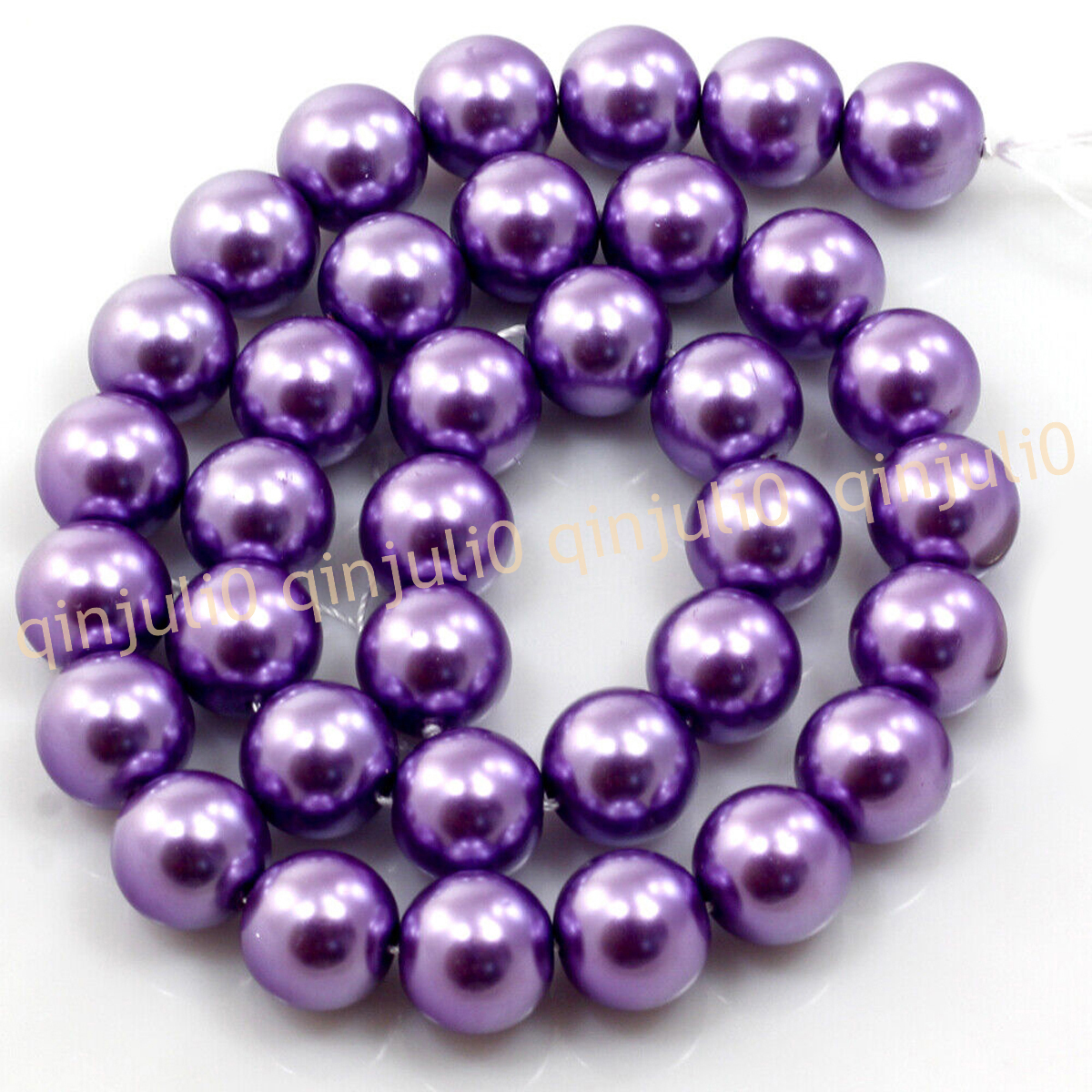 Wholesale Multicolor South Sea Shell Pearl Round Loose Beads 15'' Strand 4-20mm - Picture 112 of 147