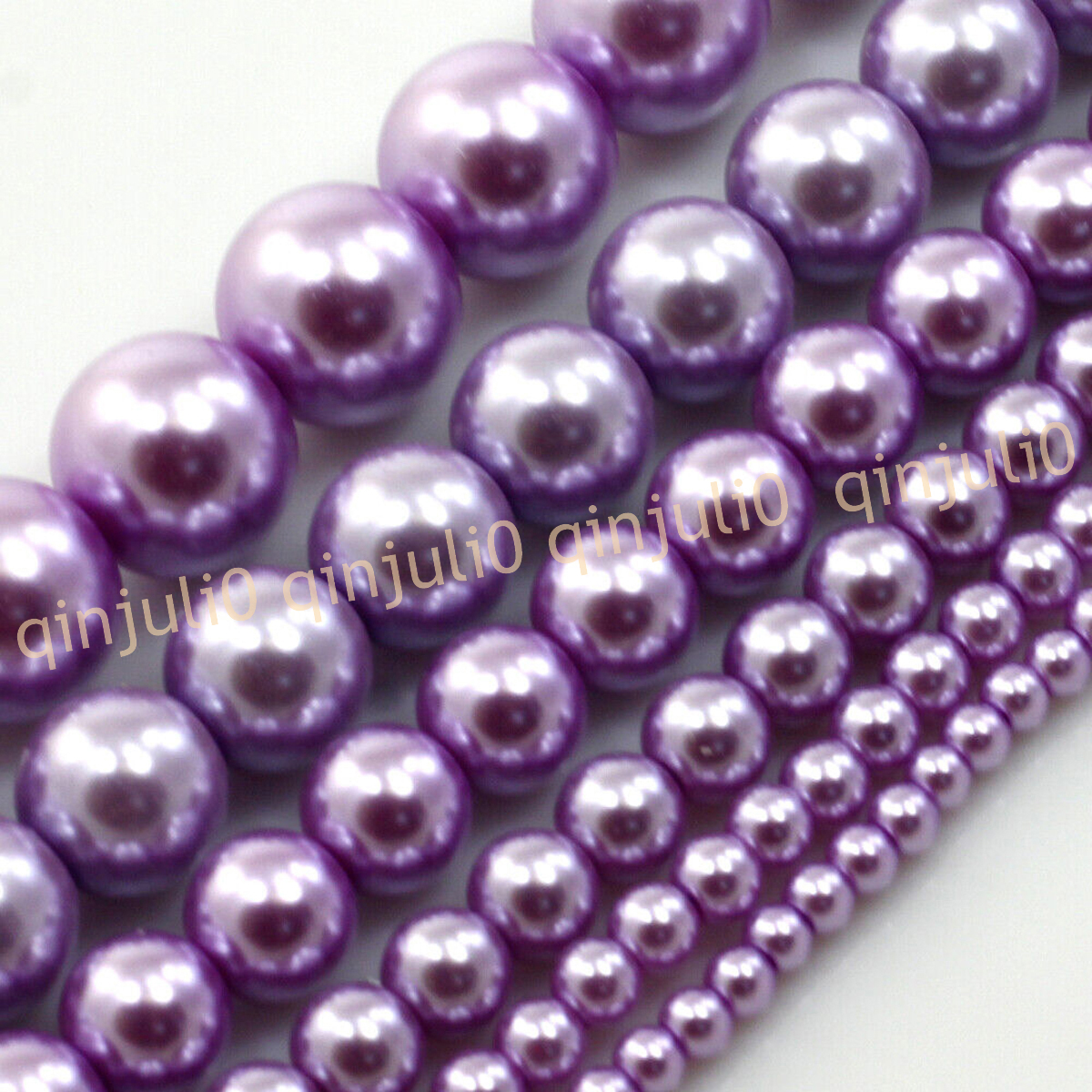 Wholesale Multicolor South Sea Shell Pearl Round Loose Beads 15'' Strand 4-20mm - Picture 103 of 147