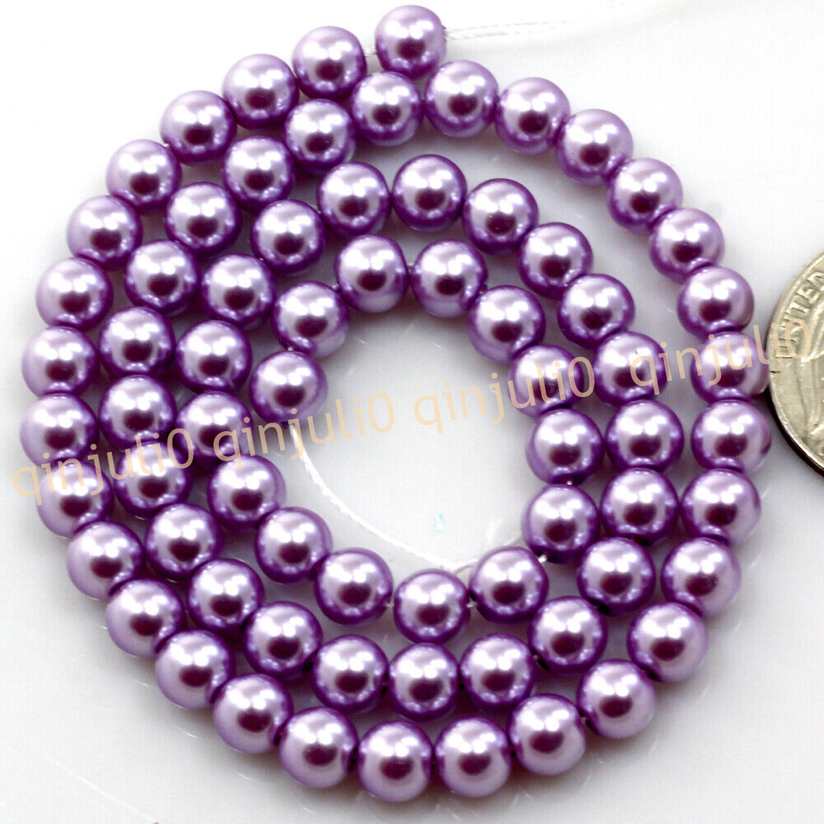 Wholesale Multicolor South Sea Shell Pearl Round Loose Beads 15'' Strand 4-20mm - Picture 105 of 147